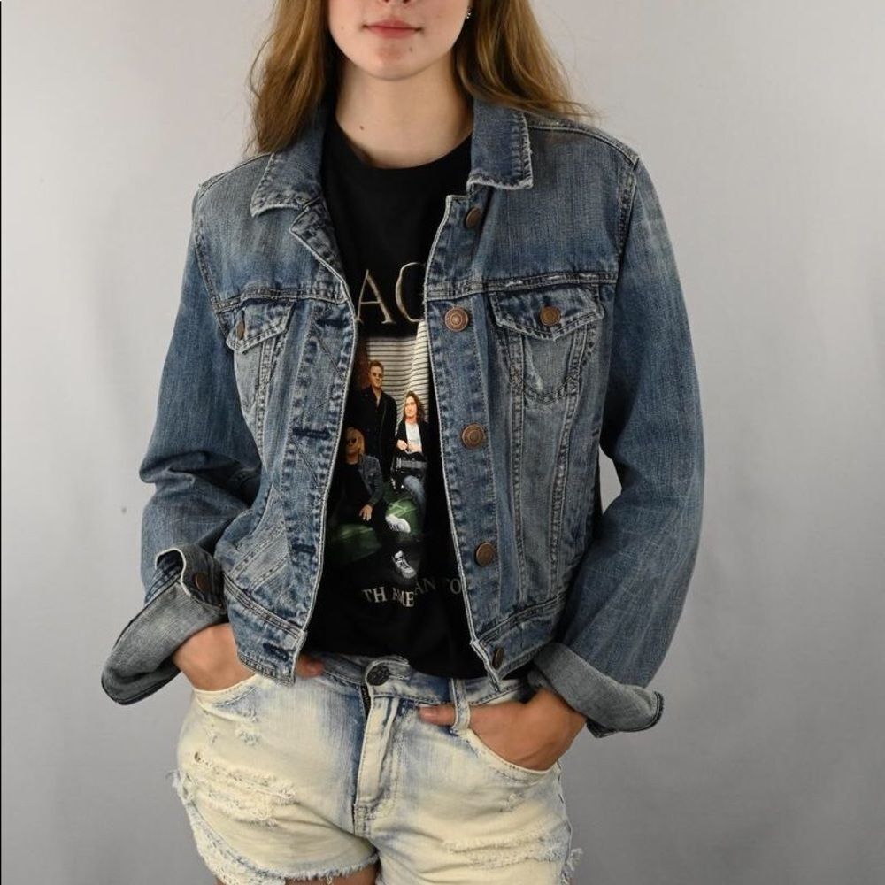 American eagle Jean jacket med wash